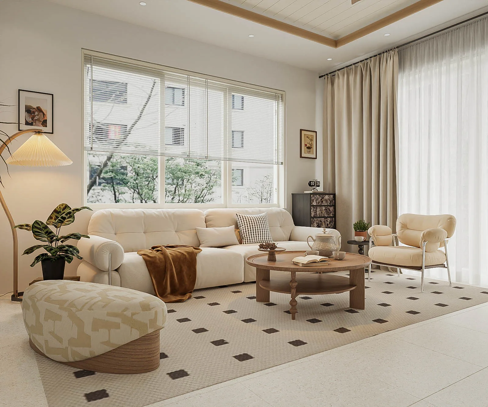 Phòng khách nhà phố Nordlys Home